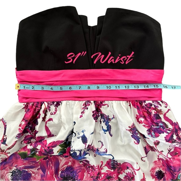 Trixxi Strapless Floral Mini-Dress XL - Picture 5 of 8